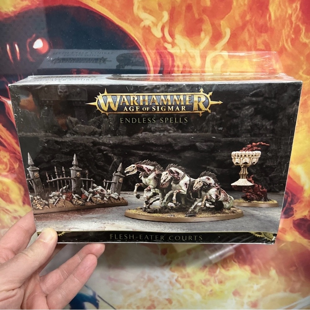 Warhammer Age of Sigmar Endless Spells: Flesh-Eater Courts (White)